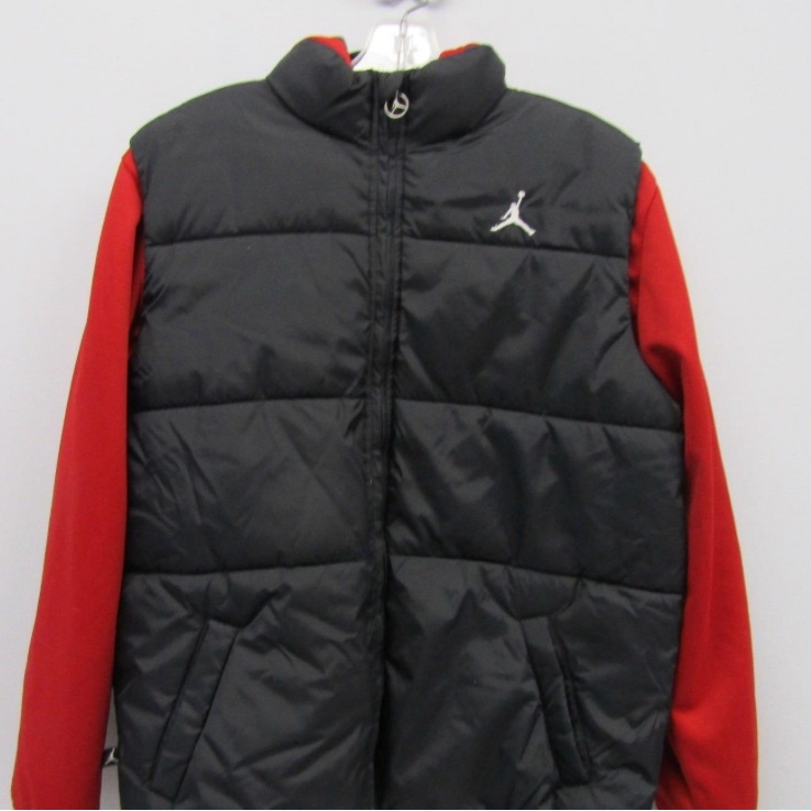 Mens Air Jordan Hooded Jacket Hoodie Xl Extra Large Black & Red - Mint Condition